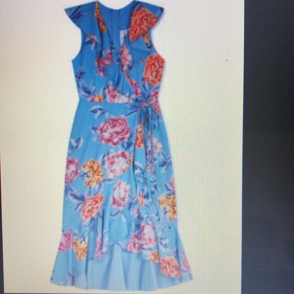 Rare Editions Big Girls Ruffled High-Low Wrap Dr